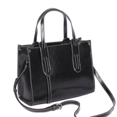 High-Capacity Oil Wax Cowhide Zipper Tote - Shah S. Sahota