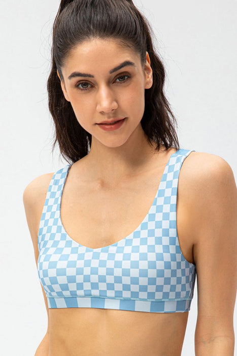 Checkered Sports Bra - Shah S. Sahota