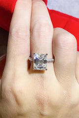 5 Carat Moissanite Platinum-Plated Ring - Shah S. Sahota