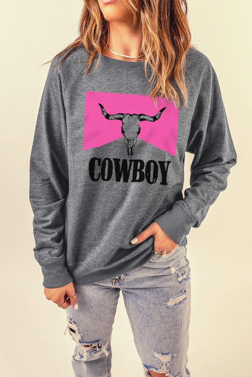 COWBOY Bull Graphic Sweatshirt - Shah S. Sahota