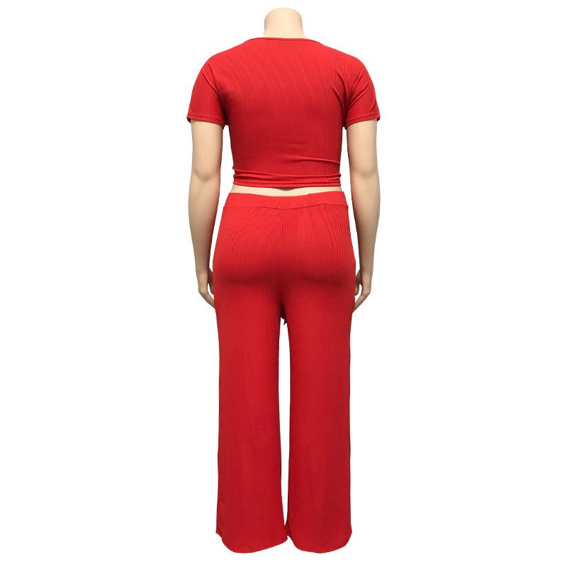Women‘s Solid Color Two Piece Set - Shah S. Sahota