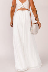 Elastic Waistband Split Maxi Skirt - Shah S. Sahota