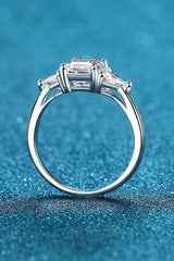 3 Carat Moissanite 925 Sterling Silver Rhodium-Plated Ring - Shah S. Sahota