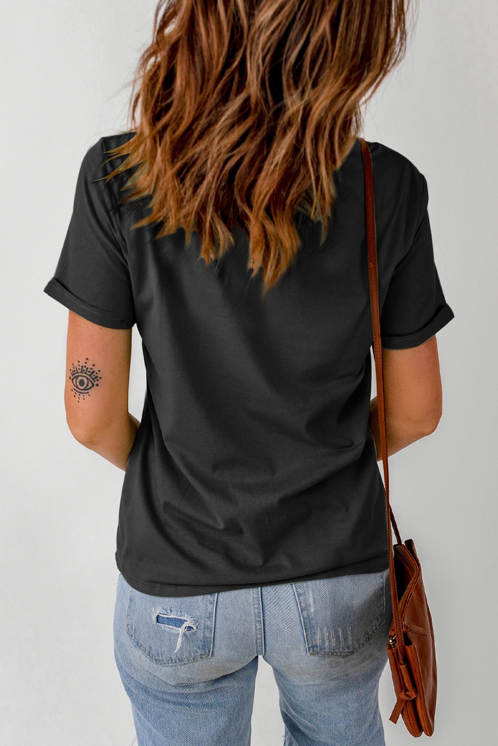 Pumpkin Graphic Cuffed Tee - Shah S. Sahota