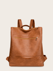 Retro Zipper Large-Capacity Backpack - Shah S. Sahota