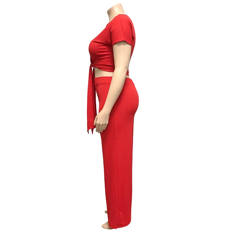 Women‘s Solid Color Two Piece Set - Shah S. Sahota