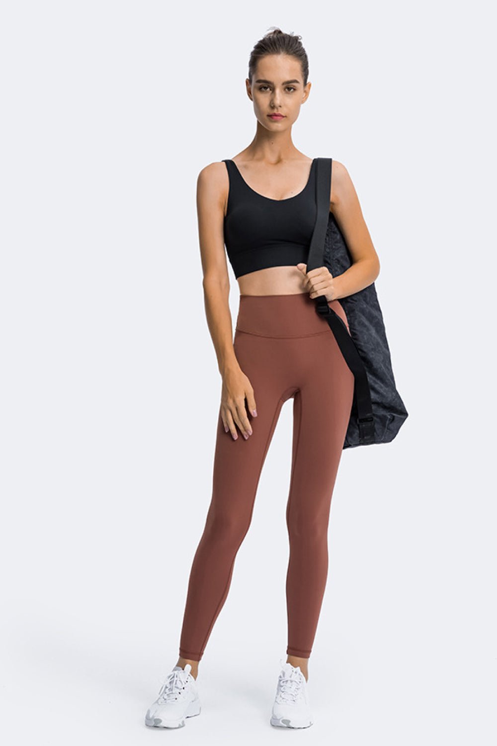 High Rise Ankle Length Yoga Leggings - Shah S. Sahota
