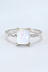 Square Moonstone Ring - Shah S. Sahota