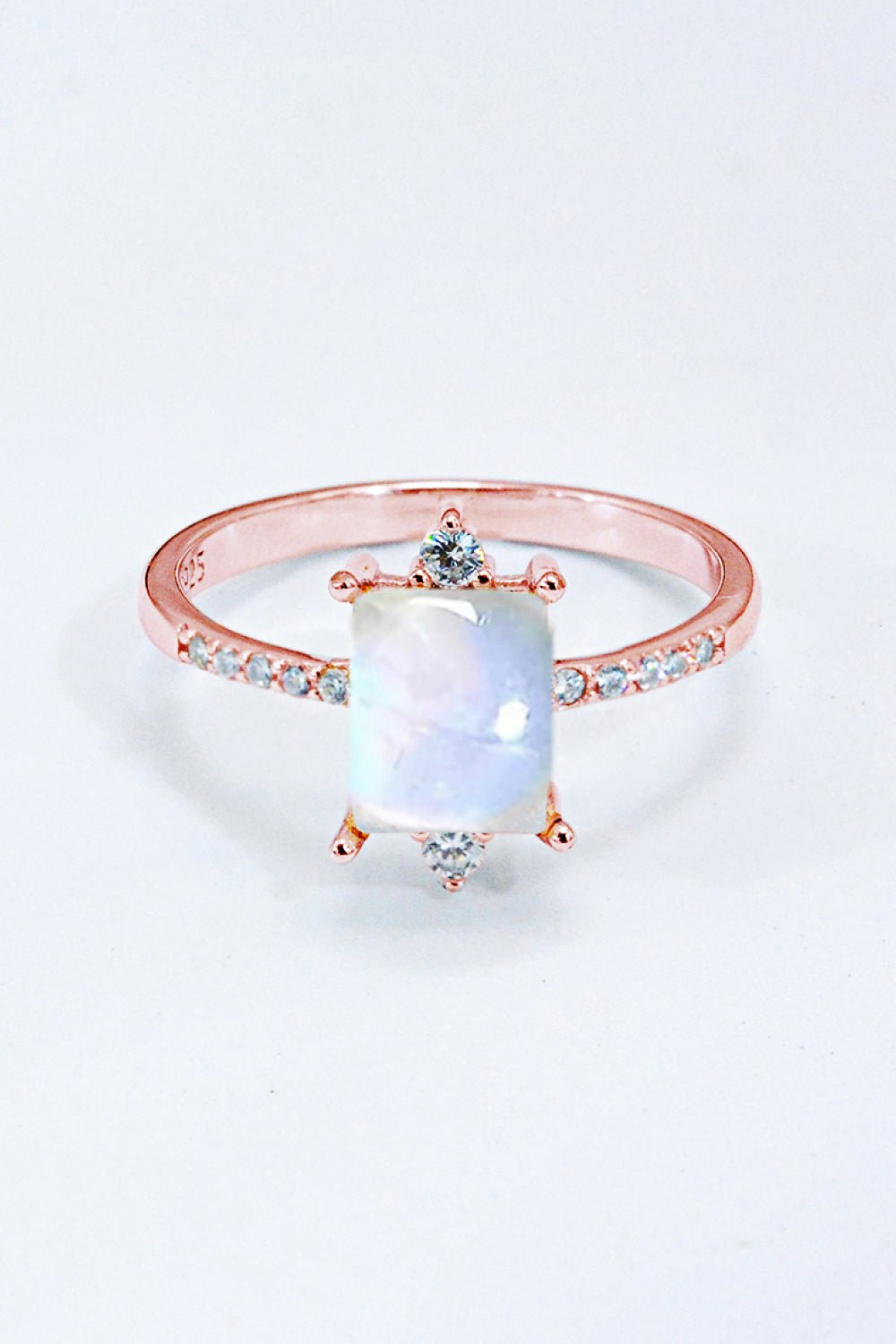 925 Sterling Silver Square Moonstone Ring - Shah S. Sahota