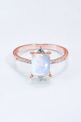 925 Sterling Silver Square Moonstone Ring - Shah S. Sahota