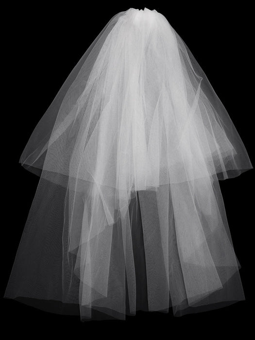 Plain Pleated Chiffon Wedding Dress with Lace Decorations - Shah S. Sahota