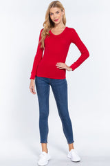 Long Slv V-neck Thermal Top - Shah S. Sahota