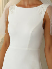 Sleeveless Fishtail Wholesale Wedding Dresses with Round Neck - Shah S. Sahota