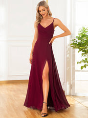 Elegant Spaghetti Straps Chiffon Bridesmaid Dresses - Shah S. Sahota
