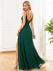 Elegant Spaghetti Straps Chiffon Bridesmaid Dresses - Shah S. Sahota