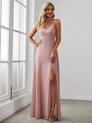 Elegant Spaghetti Straps Chiffon Bridesmaid Dresses - Shah S. Sahota
