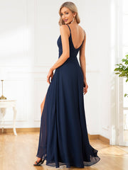 Elegant Spaghetti Straps Chiffon Bridesmaid Dresses - Shah S. Sahota