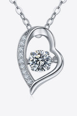 925 Sterling Silver Moissanite Pendant Necklace - Shah S. Sahota