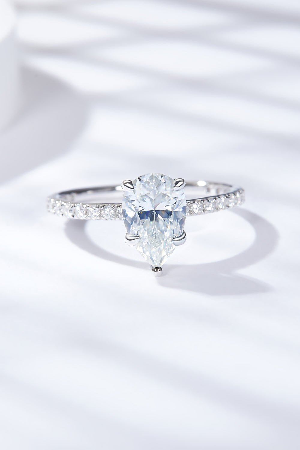 1.8 Carat Moissanite Side Stone Ring - Shah S. Sahota
