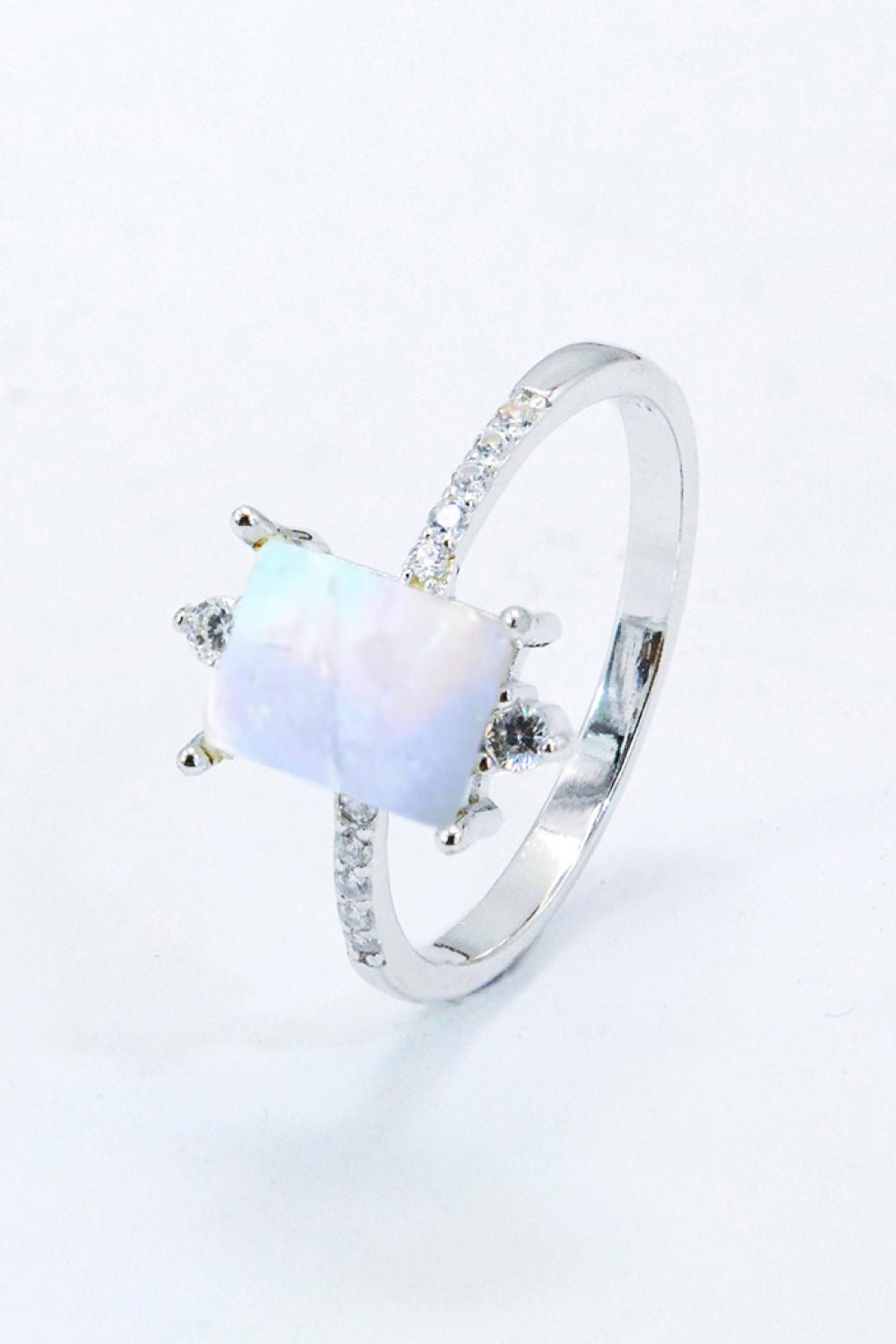 925 Sterling Silver Square Moonstone Ring - Shah S. Sahota