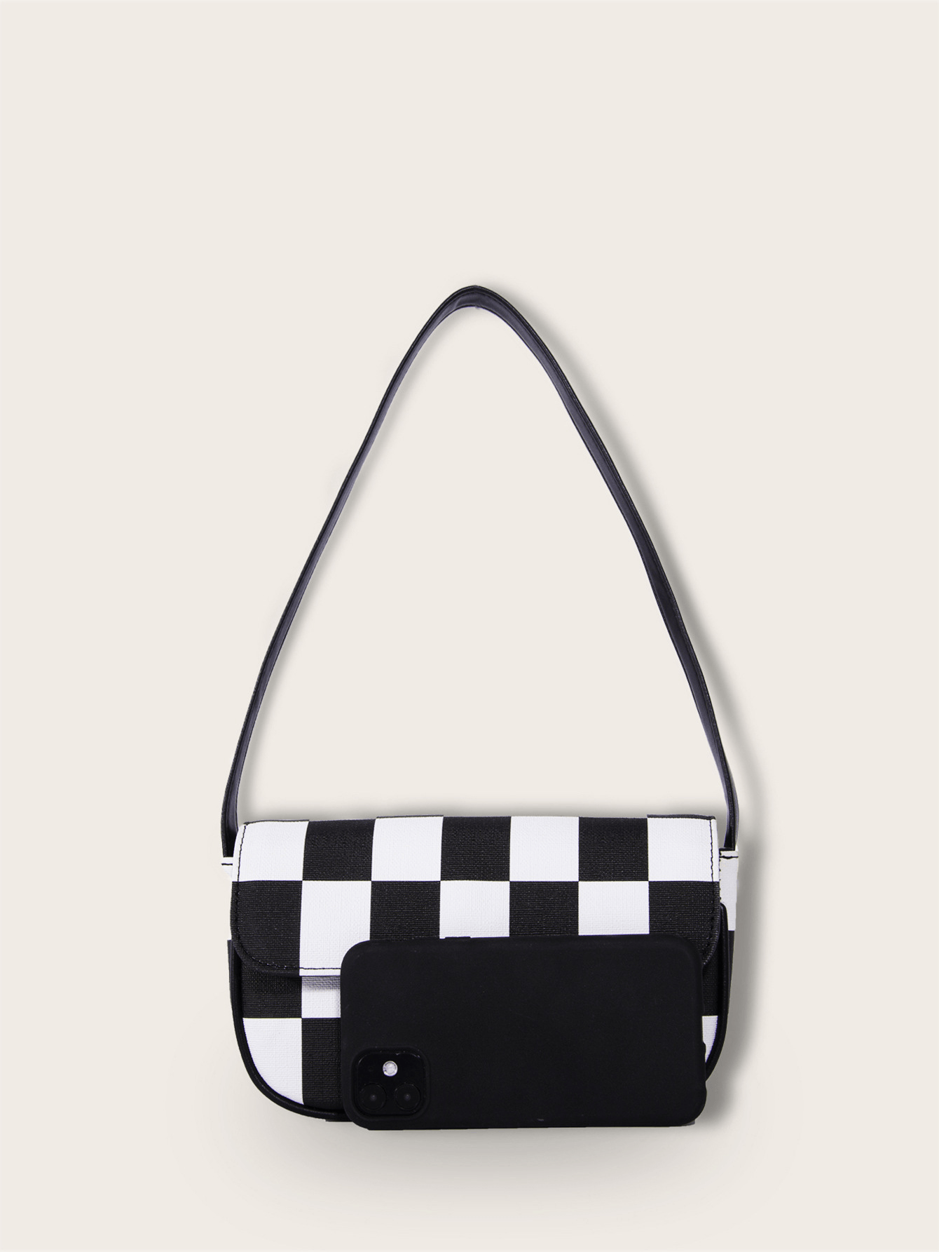 Retro Plaid Square Baguette Bag - Shah S. Sahota
