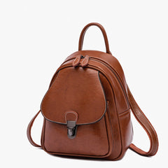 High-Capacity Oil Wax Leather Retro Backpack - Shah S. Sahota