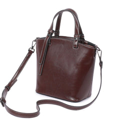 Portable Zipper Shoulder Bucket Bag - Shah S. Sahota