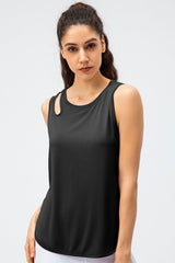 Cutout Side Slit Athletic Tank - Shah S. Sahota