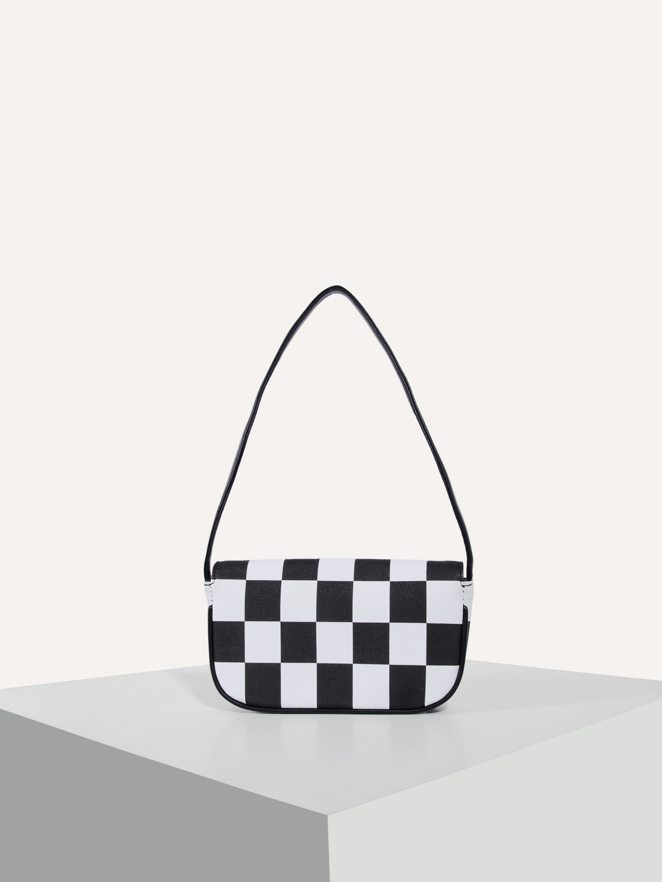 Retro Plaid Square Baguette Bag - Shah S. Sahota