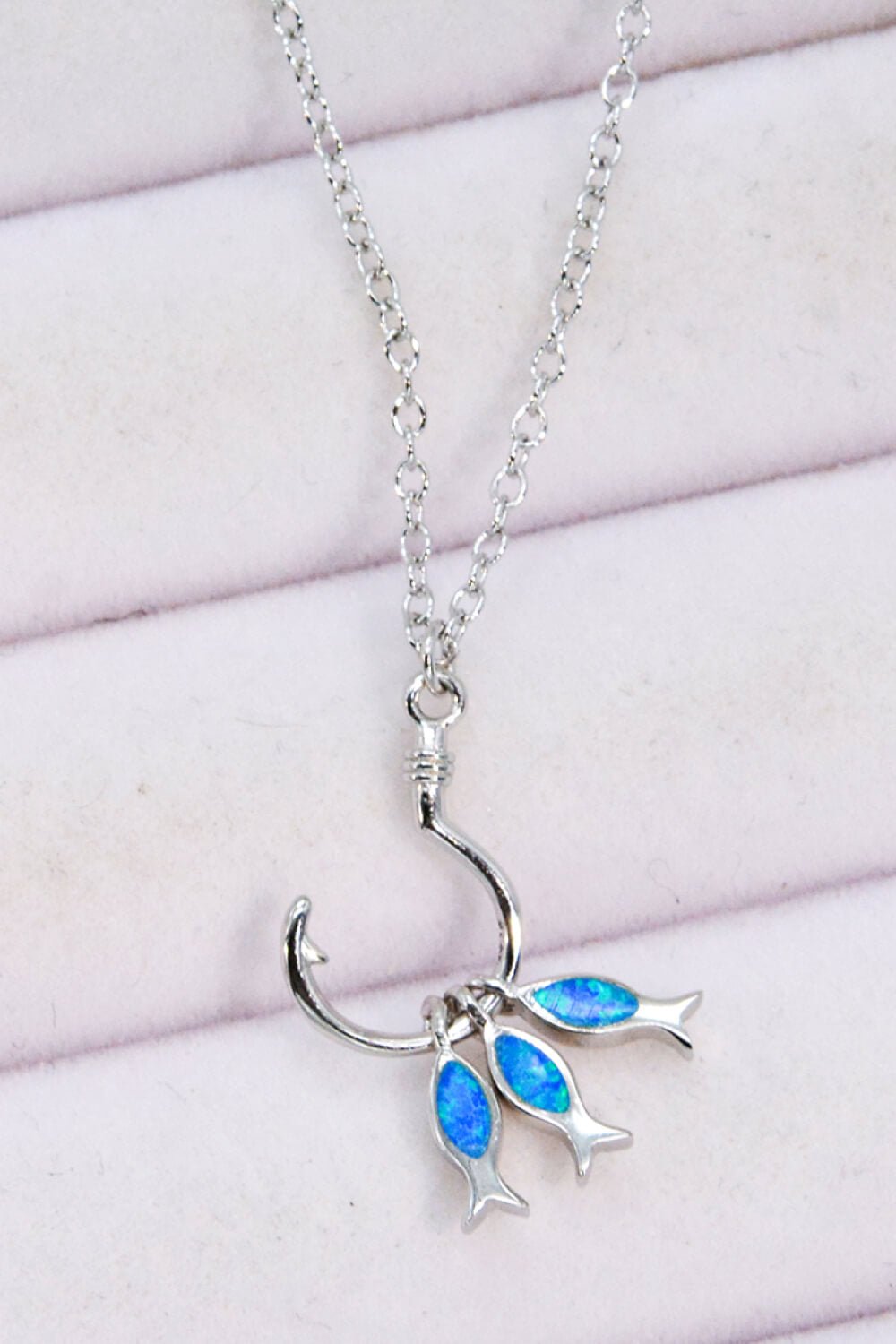 Opal Fish 925 Sterling Silver Necklace - Shah S. Sahota
