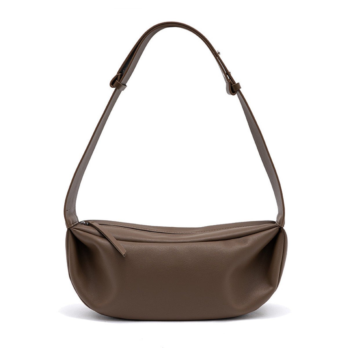 Retro Dumpling Wide Shoulder Zipper Shoulder Bag - Shah S. Sahota