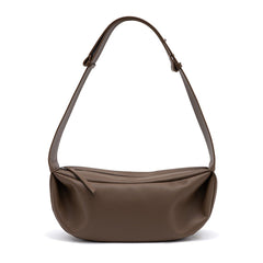 Retro Dumpling Wide Shoulder Zipper Shoulder Bag - Shah S. Sahota
