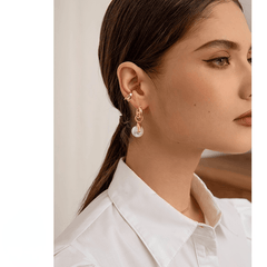 Women's Retro Plastic Pearl Baroque Earrings - Shah S. Sahota