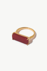 18K Gold-Plated Natural Stone Ring - Shah S. Sahota