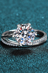 3 Carat Moissanite 6-Prong Ring - Shah S. Sahota