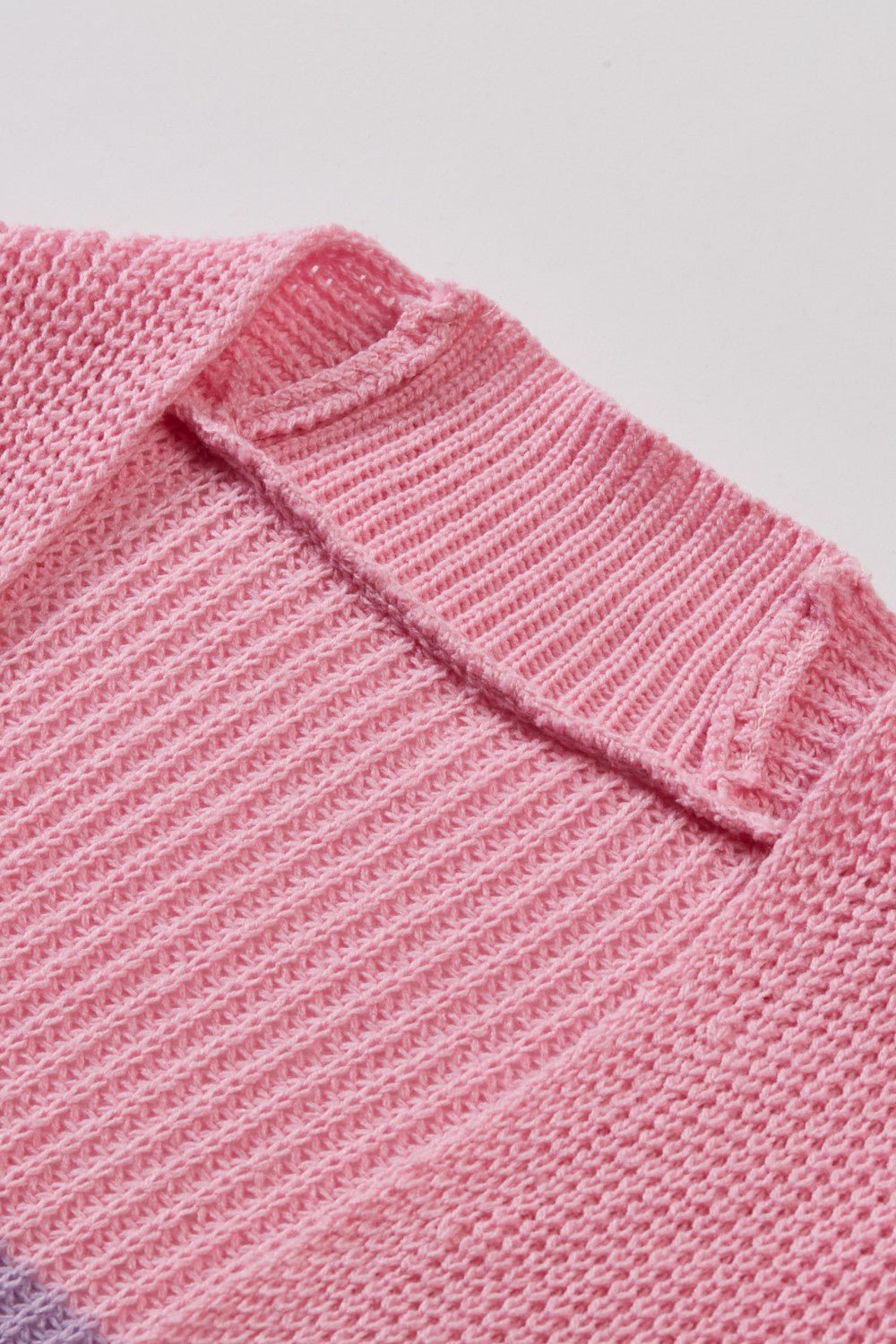 Color Block Open Front Drop Shoulder Cardigan with Pockets - Shah S. Sahota