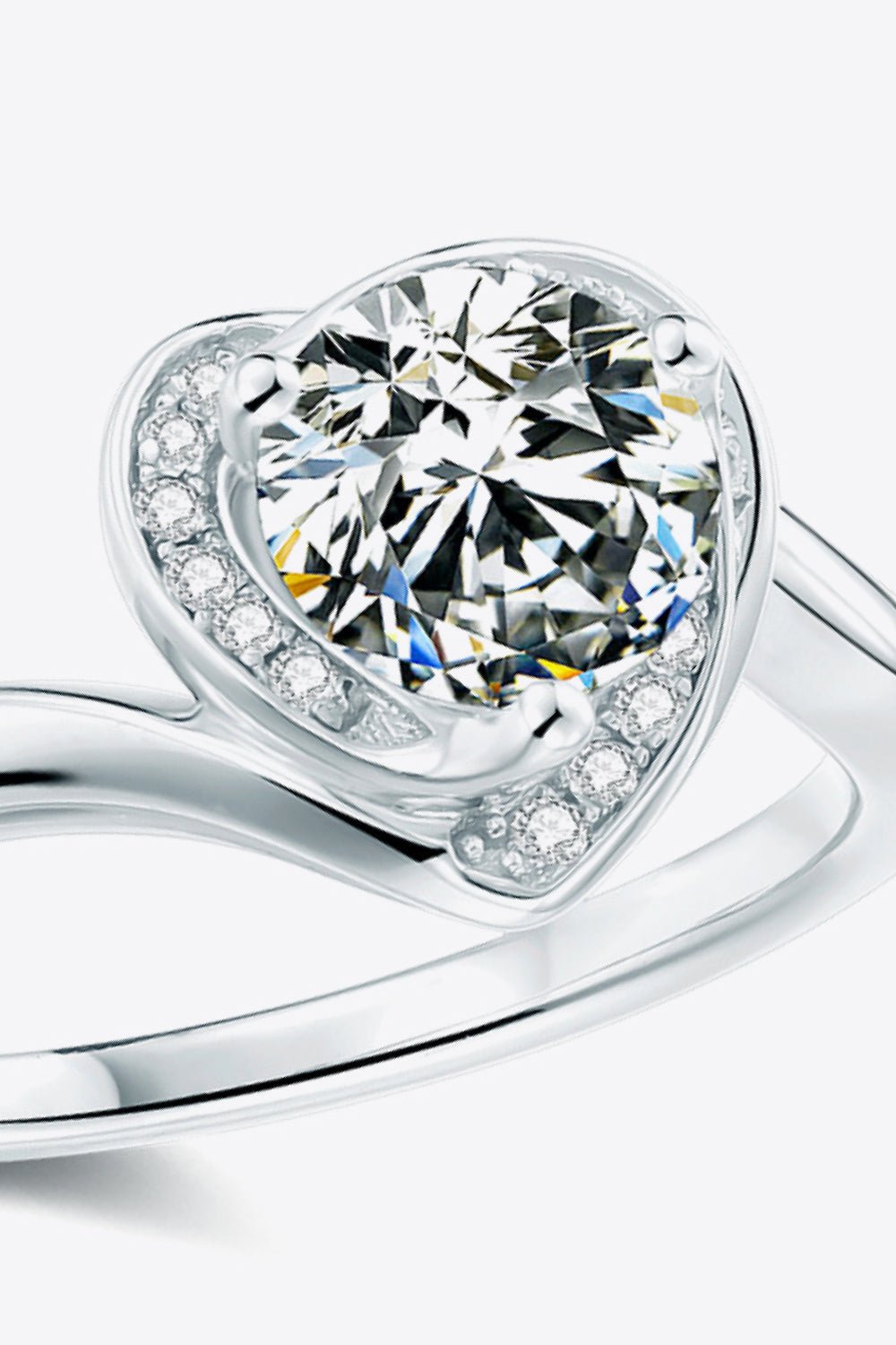 1 Carat Moissanite Heart Ring - Shah S. Sahota