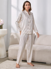 Button-Up Shirt and Pants Pajama Set - Shah S. Sahota