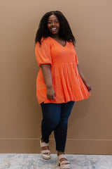 Davi & Dani One-Way Ticket Full Size Run Smocked Tiered Babydoll Blouse - Shah S. Sahota