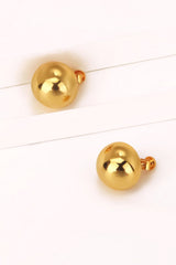 18K Gold Plated Ball Stud Earrings - Shah S. Sahota