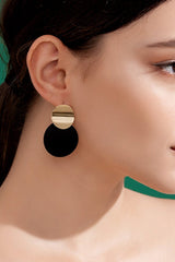 Two-Tone Dangle Earrings - Shah S. Sahota