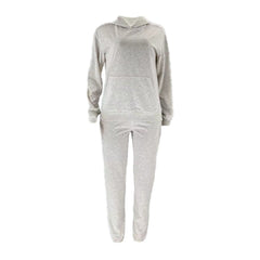 Pullover Long-Sleeved Hoodie & Tie Pocket Pants Sets - Shah S. Sahota
