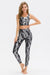 Metallic Snakeskin Print Cropped Yoga Tank - Shah S. Sahota