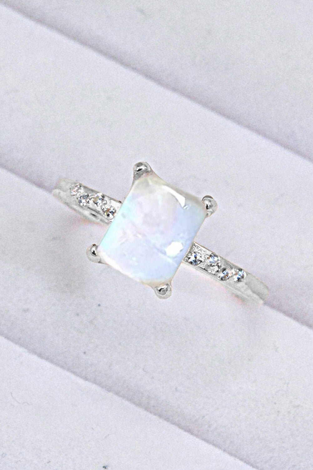 Square Moonstone Ring - Shah S. Sahota