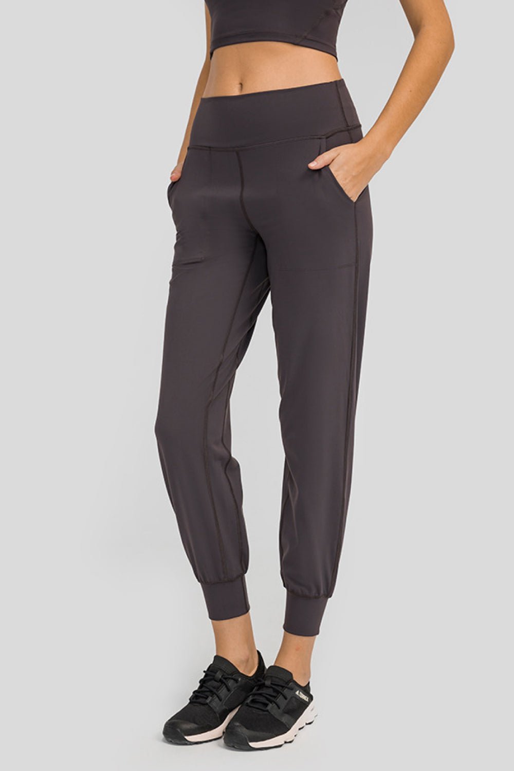 Wide Waistband Slant Pocket Pants - Shah S. Sahota