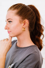 Three Is Better Than One C-Hoop Earrings - Shah S. Sahota
