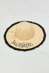 Fame Sunshine Straw Fringe Hat - Shah S. Sahota