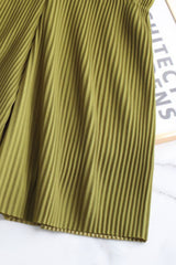 Accordion Pleated Wide Leg Shorts - Shah S. Sahota