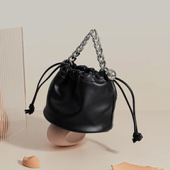 Large Capacity Drawstring Bucket Bag With Removable Handle - Shah S. Sahota