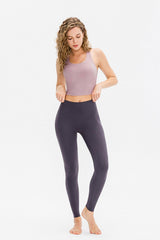 Contrast Strap Cropped Yoga Tank - Shah S. Sahota